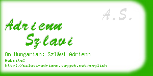 adrienn szlavi business card