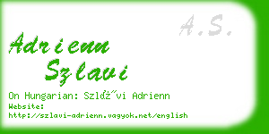 adrienn szlavi business card